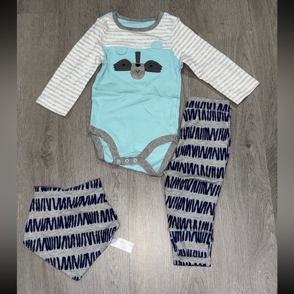 Baby Raccoon Cloud Island Outfit Bundle